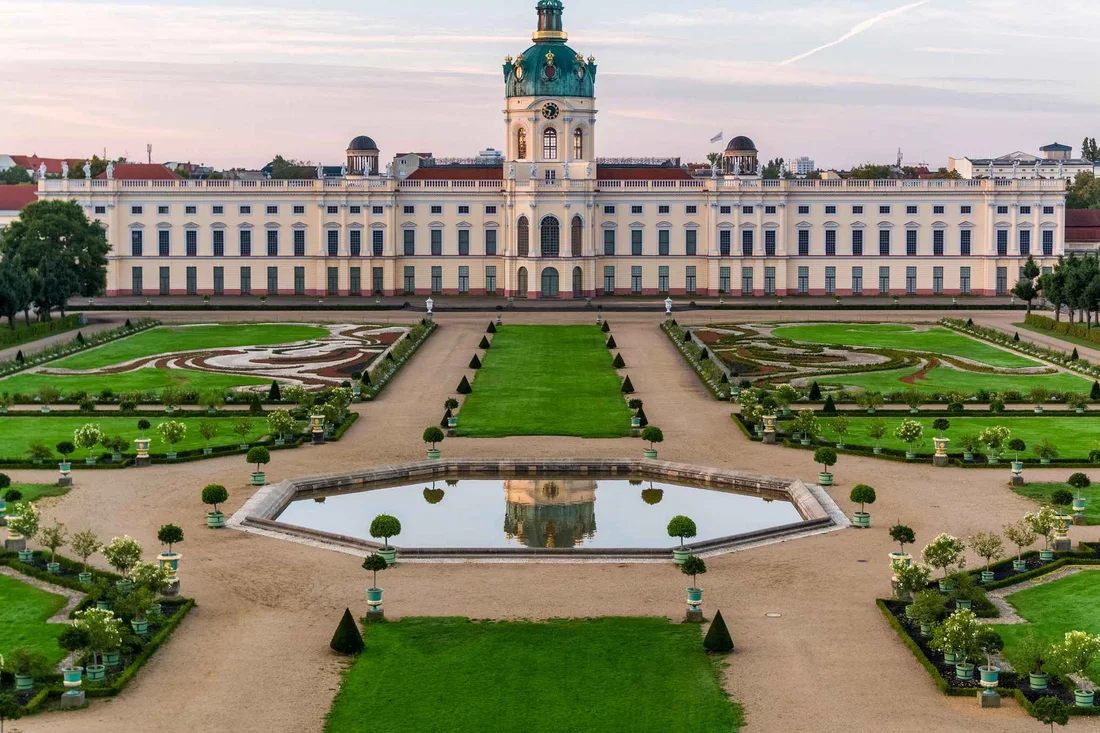 Charlottenburg Palace and its Baroque garden, a palace museum in Berlin, Germany