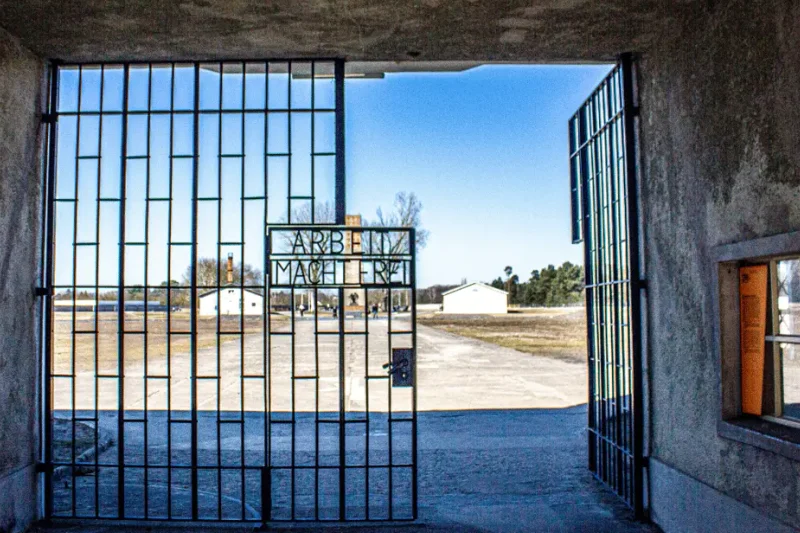 The roll-call ground and perimeter of the Sachsenhausen Memorial at Oranienburg, one of the historical museums in Berlin and Brandenburg